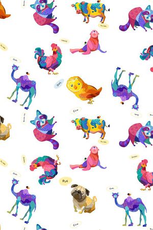 可爱印花华亿平台图片