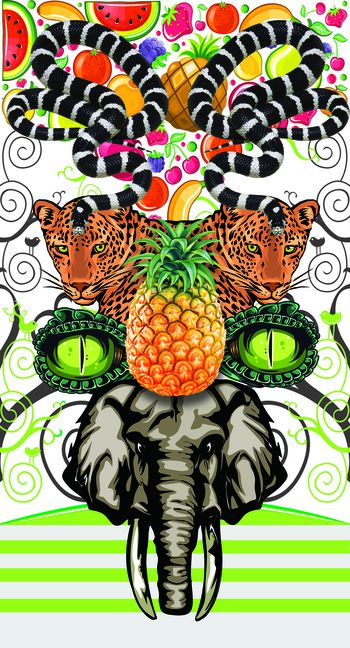 427931-定位热带风情图案