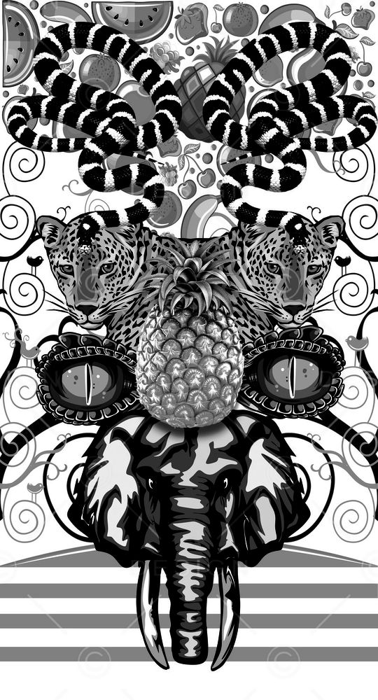 热带风情印花华亿平台图片