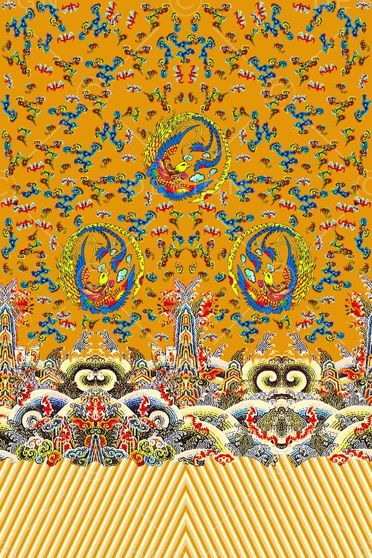 复古印花华亿平台图片