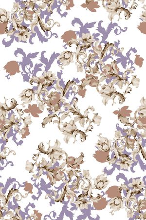 巴洛克印花华亿平台图片