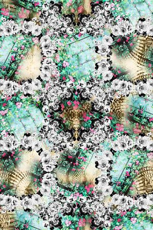 抽象印花华亿平台图片