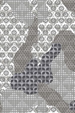 时尚几何印花华亿平台图片