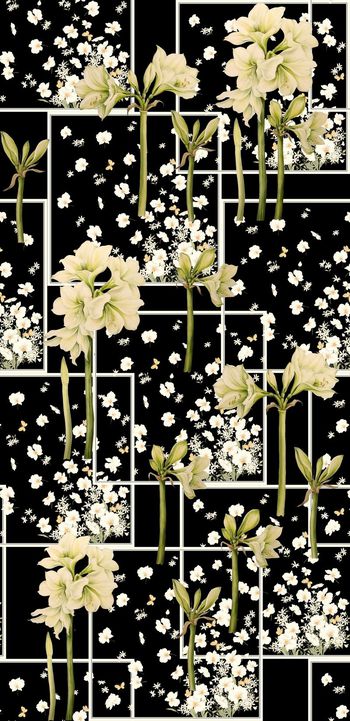 428041-方格手绘小碎花花卉数码印花.