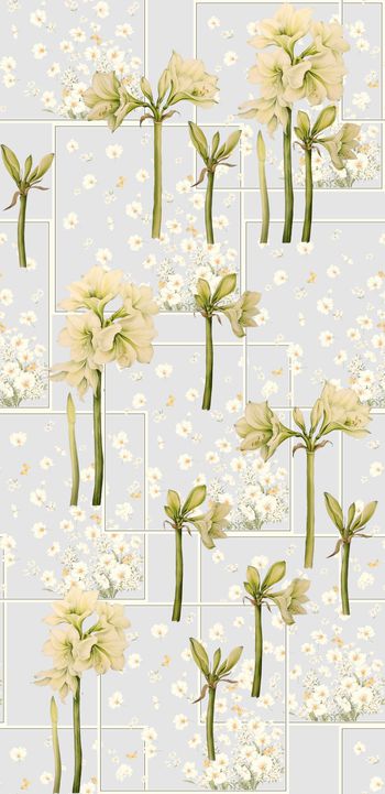 428043-方格手绘小碎花花卉数码印花.