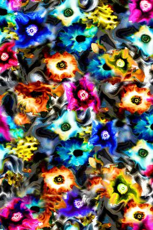 抽象印花华亿平台图片