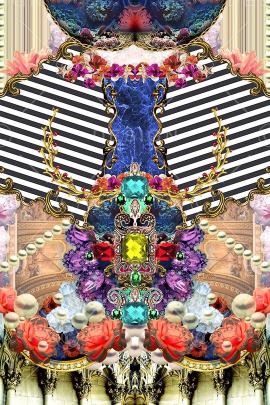 欧式印花华亿平台图片