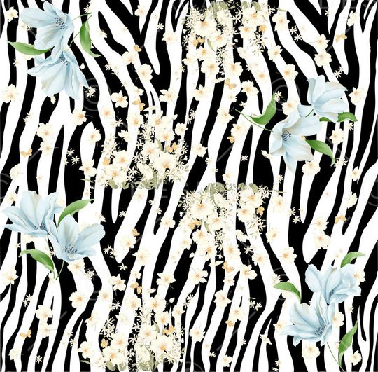 斑马纹印花华亿平台图片