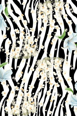 斑马纹印花华亿平台图片