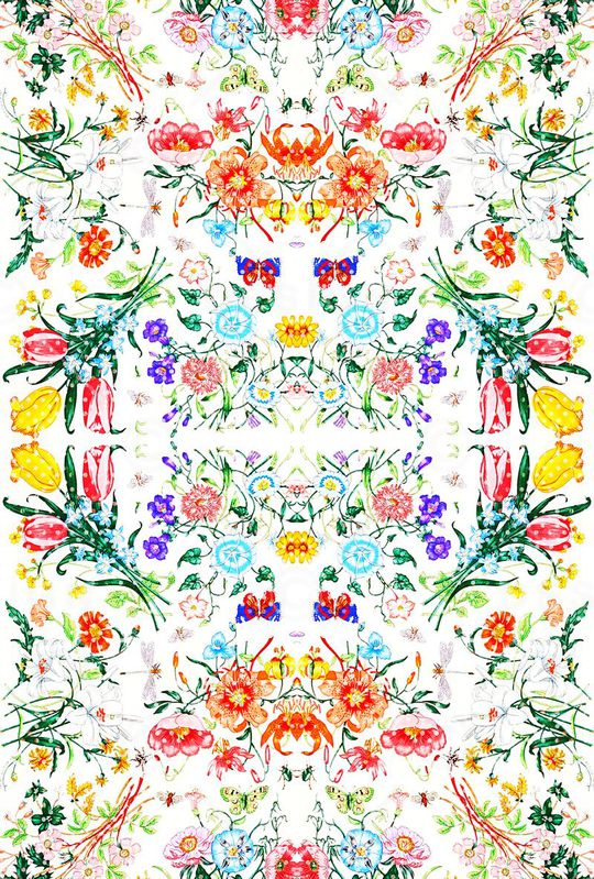 浪漫田园印花华亿平台图片