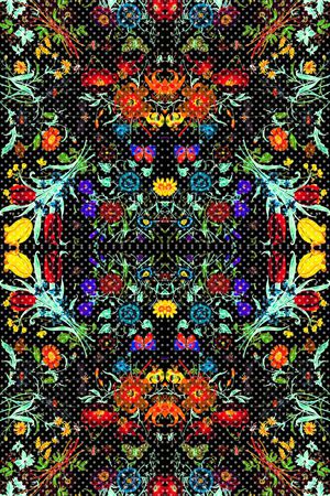 浪漫田园印花华亿平台图片