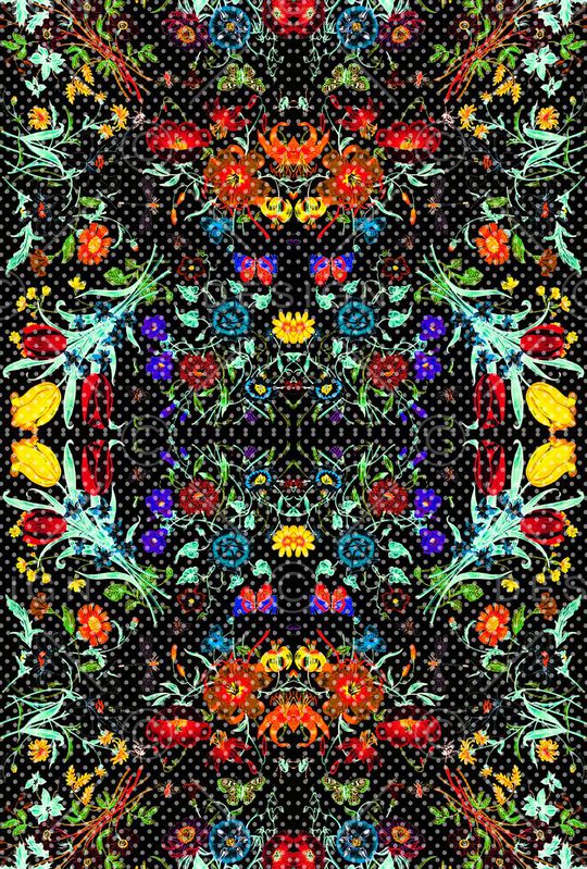 浪漫田园印花华亿平台图片