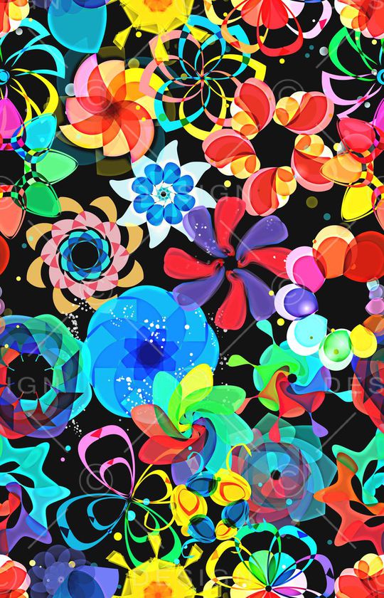 圆形印花华亿平台图片