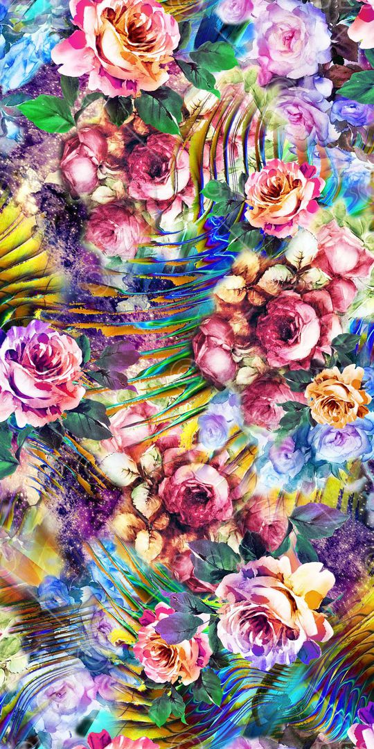 绚丽数码印花华亿平台图片