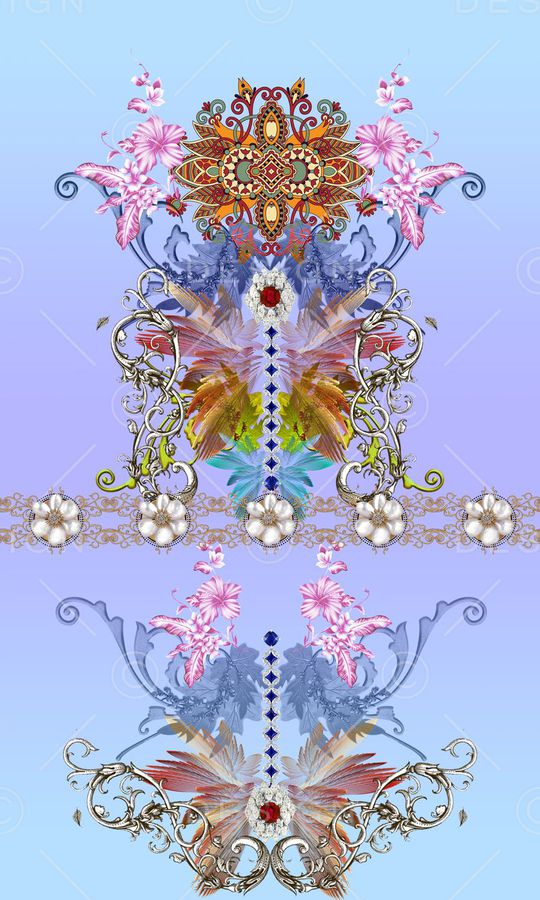 清新印花华亿平台图片