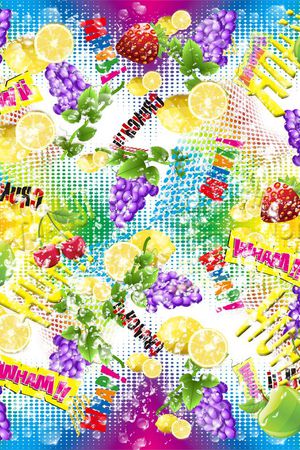 波点渐变印花华亿平台图片