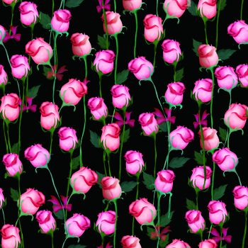 玫瑰印花华亿平台图片