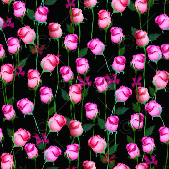 玫瑰印花华亿平台图片