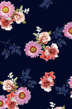 花卉印花华亿平台图片