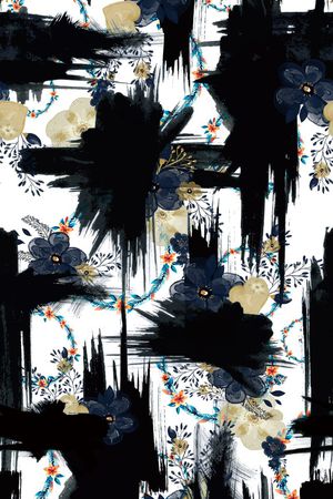 墨迹印花华亿平台图片