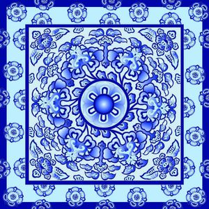 青花印花华亿平台图片