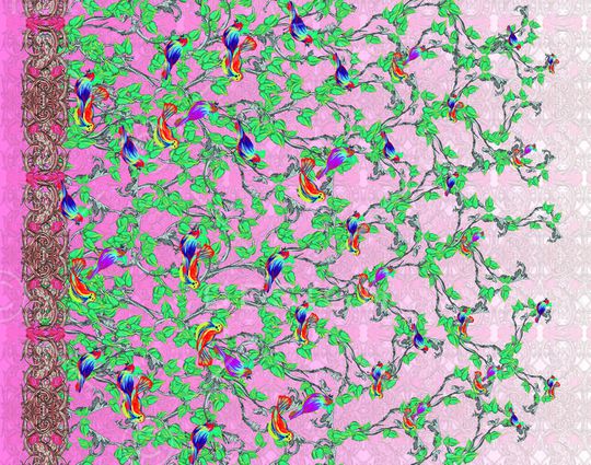 彩色组合印花华亿平台图片