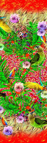 彩色组合印花华亿平台图片