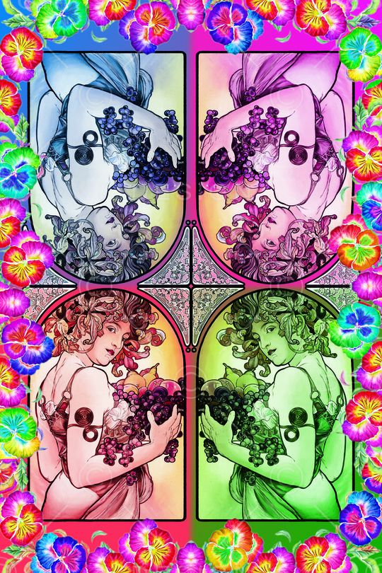 彩色组合印花华亿平台图片