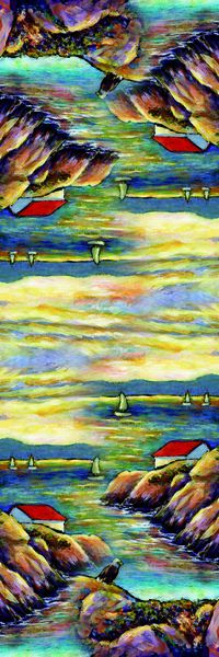 绿色组合印花华亿平台图片