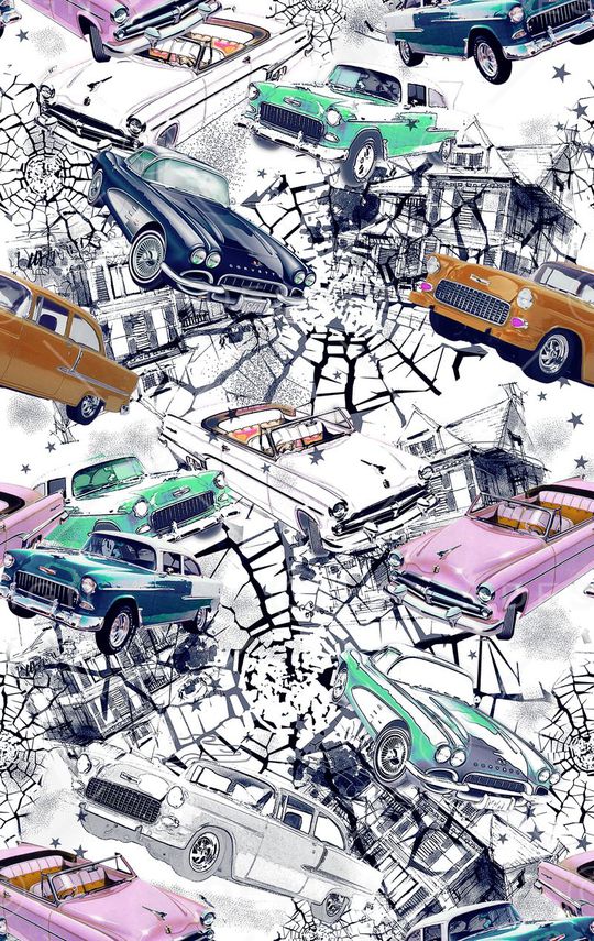 复古印花华亿平台图片