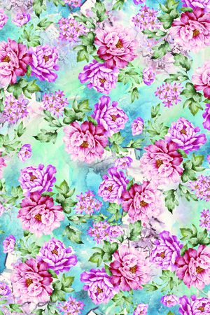 粉色组合印花华亿平台图片