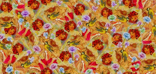 抽象印花华亿平台图片