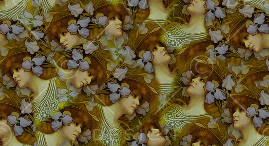 绿黄 卡其印花华亿平台图片