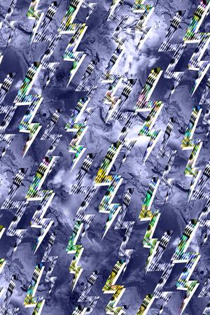 末日主题闪电印花华亿平台图片