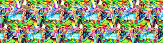 黄绿组合印花华亿平台图片