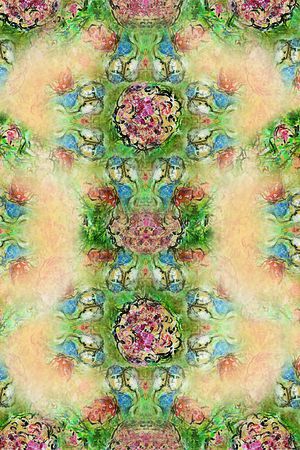 花卉组合印花华亿平台图片