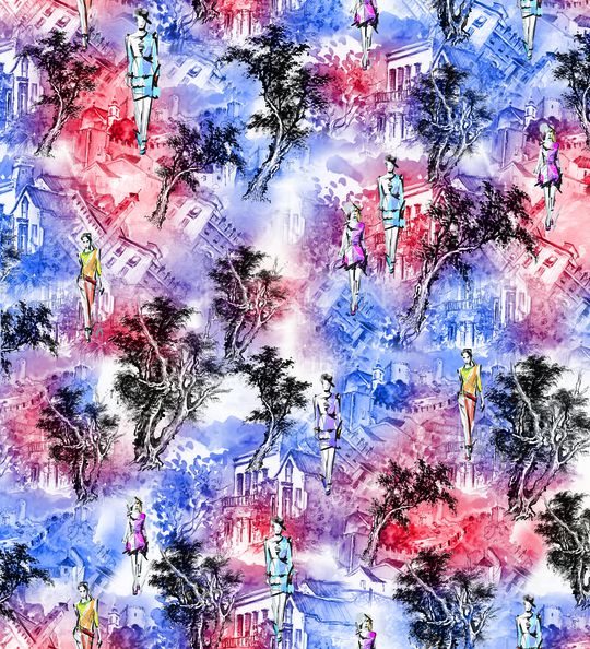 抽象印花华亿平台图片