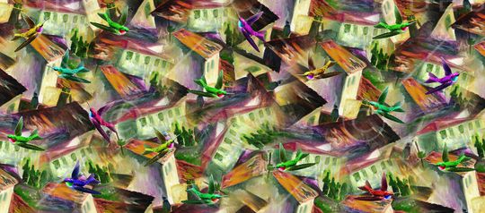 动物组合印花华亿平台图片