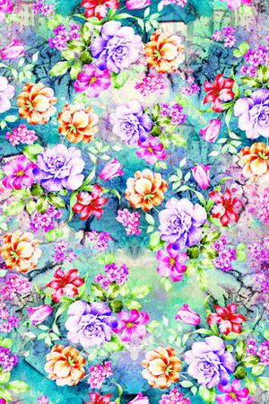 红 黄 蓝印花华亿平台图片