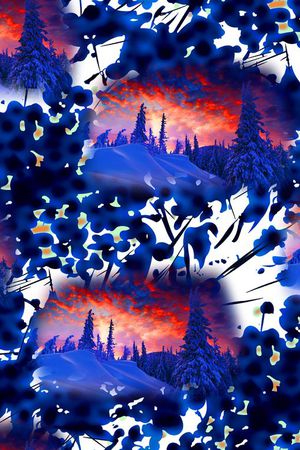 抽象印花华亿平台图片