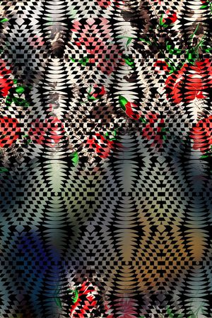 彩色渐变印花华亿平台图片