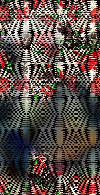 彩色渐变印花华亿平台图片