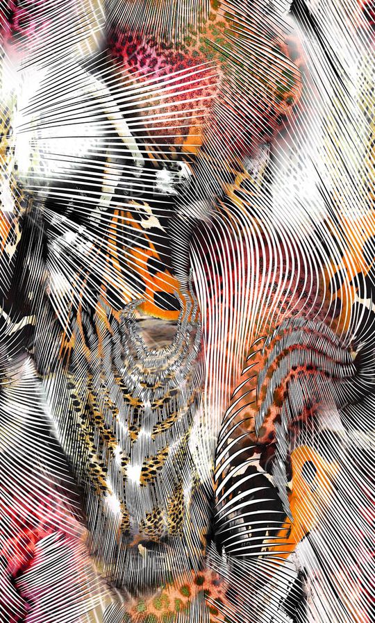 豹纹印花华亿平台图片