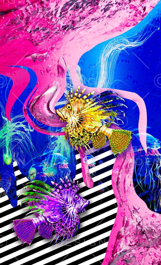 几何印花华亿平台图片