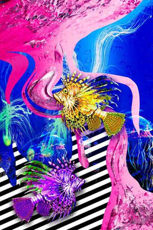 几何印花华亿平台图片