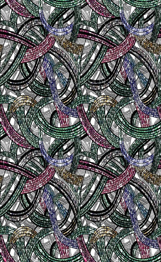 彩带印花华亿平台图片