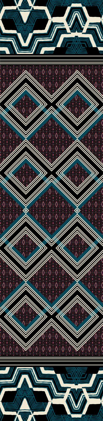 428862-几何双边定位印花设计