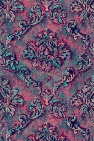 大马士革花纹印花华亿平台图片