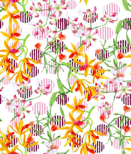 波点条纹印花华亿平台图片