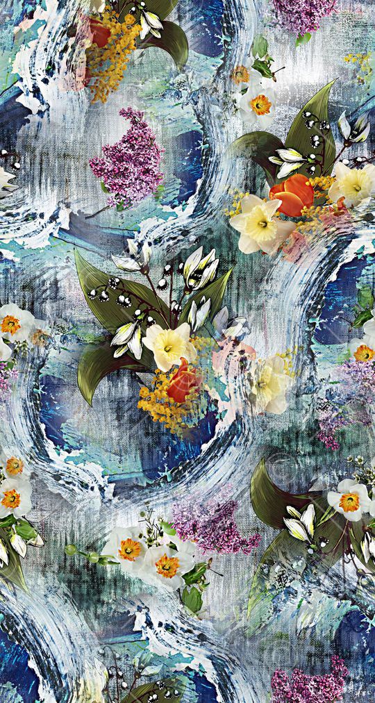 笔触印花华亿平台图片